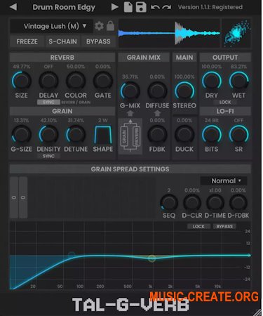 Togu Audio Line TAL-G-Verb v1.2.6 WIN U2B Mac (Team R2R / MORiA)