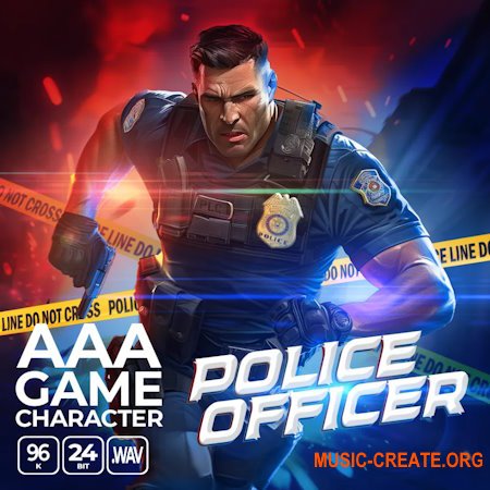 Epic Stock Media AAA Game Character Police Officer (WAV)