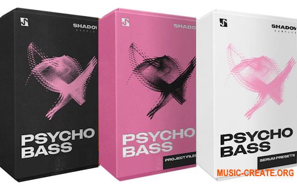 Shadow Samples Psycho Bass: The Complete Bundle (WAV, Serum presets, Ableton Projects, FL Studio)