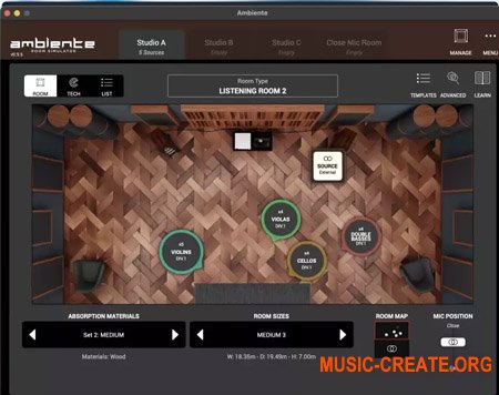 Audio Modeling Ambiente