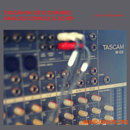 PastToFutureReverbs Tascam M-08 12 Channel Analog Console & EQ IRs! Impulse Responses IRs