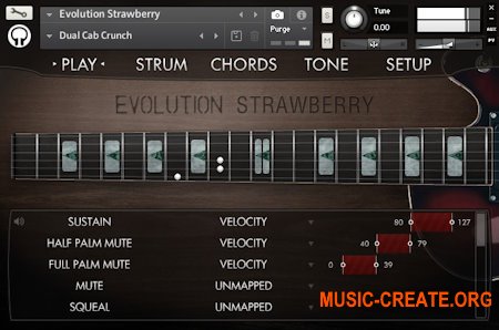 Orange Tree Samples - Evolution Strawberry Electric Guitar v2.0 (KONTAKT) - библиотека звуков электрической гитары