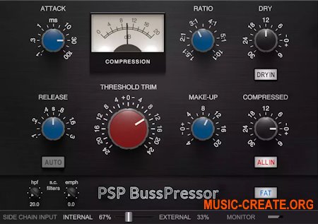 PSPaudioware - PSP BusPressor v1.0.0 VST x86 x64 Win (CHAOS) - плагин компрессор