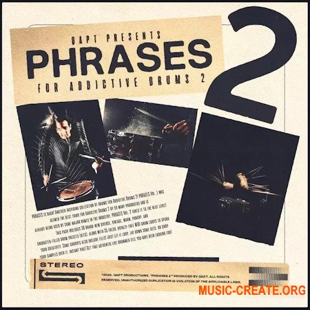 QAPT PHRASES 2 for Addictive Drums 2