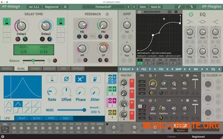 HY-Plugins HY-Delay4 v1.0.41 WiN OSX (Team R2R) - мульти дилэй