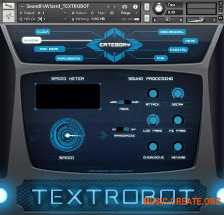 SoundFxWizard TEXTROBOT