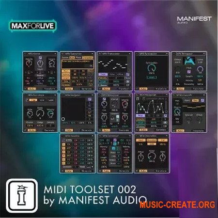 Isotonik Studios MIDI Toolset 002 by Manifest Audio Max for Live Device
