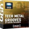 GetGood Drums GGD Tech Metal by Navene Koperweis Midi Pack (MiDi)