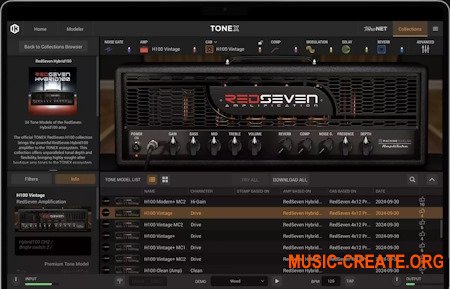 IK Multimedia RedSeven Hybrid100 Signature Collection for TONEX TXP