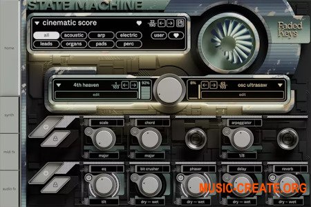 Cradle State Machine Faded Keys