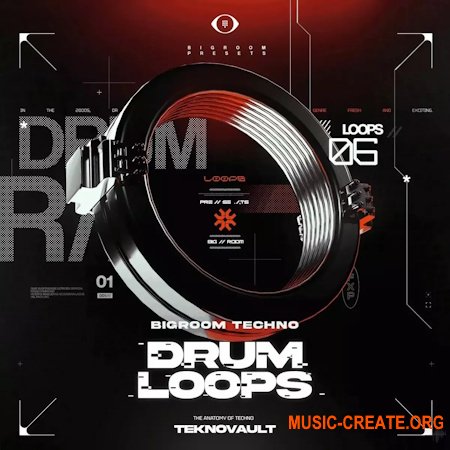 Teknovault Bigroom Techno Drum Loops
