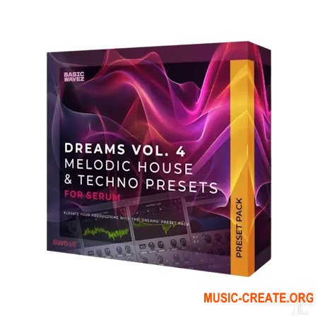 Basic Wavez Dreams Vol.4 Melodic House and Techno Presets for Serum Platinum