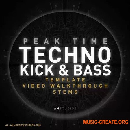 Allan Morrow AM Studios Peak Time Techno Kick & Bass Ableton Template, Walkthrough Video & Stems