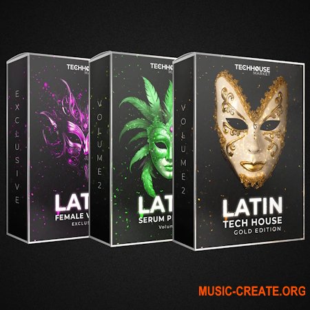 Tech House Market Latin Tech House Vol.2 - Samples + Presets & Bonus Vocal Pack (WAV MIDI Serum presets)