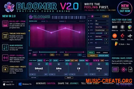 The Freequency BLOOMER v2 Emotional MIDI Chord Engine