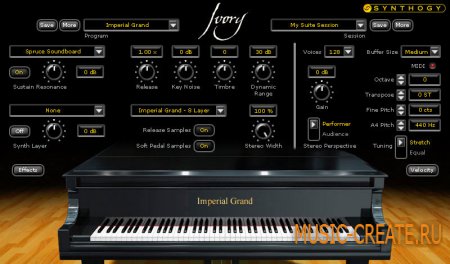Ivory Grand Pianos от Synthogy - VST пианино