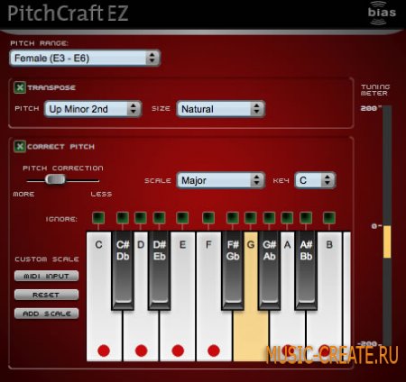 PitchCraft EZ от BIAS - корректор тональности