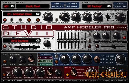 Gallo Engineering Studio Devil Amp Modeler Pro v1.1 (Team AiR)  - Искажение / Overdrive / Усилитель