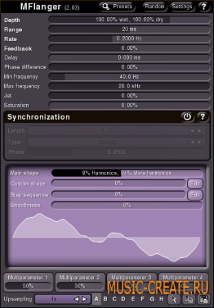 MFlanger 2.0.3 от MeldaProduction - флэнжер