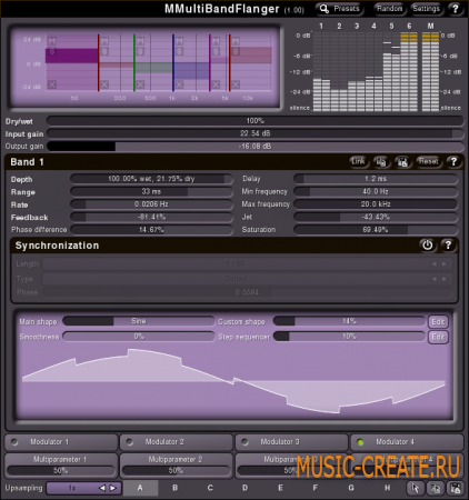 MMultiBandFlanger от MeldaProduction - флэнжер