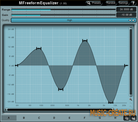MFreeformEqualizer от MeldaProduction - эквалайзер