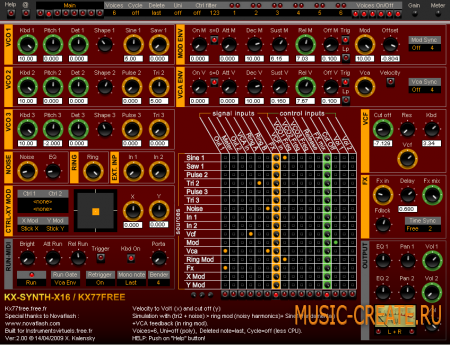 KX-Synth-X16 2.5 от KX77FREE - модульный синтезатор