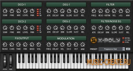 X-Poly (was Poly-850) от Synapse Audio - синтезатор