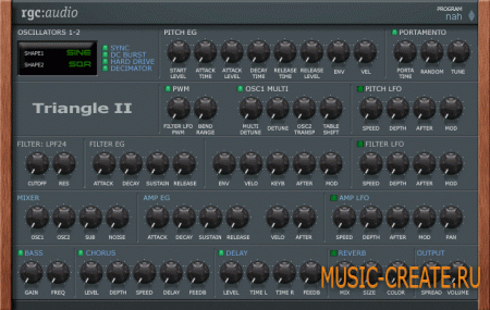 Triangle II 1.11 от Cakewalk - синтезатор