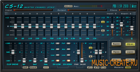 CS-12 Master Channel Strip 1.54 от Terry West Plugins - эквалайзер