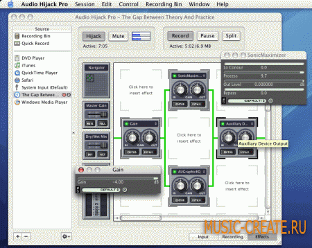 Audio Hijack Pro от Rogue Amoeba - аудио рекордер