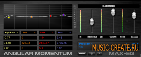 MAX-EQ 1.1 от Angular Momentum VST - эквалайзер