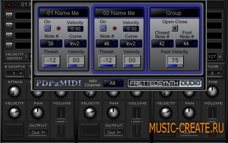 Piezo Drum Pad Pack от FrettedSynth - контроллер