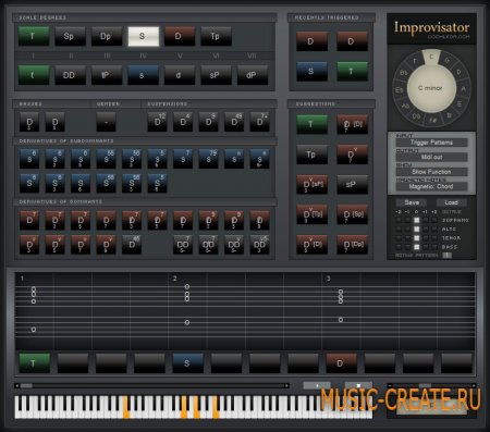 Harmony Improvisator 1.0 VST от cochleor - инструмент музыкального построения