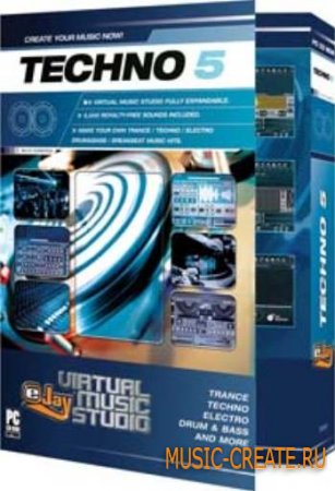 Techno 5 + Plugins Updated от Ejay - виртуальная музыкальная студия -2