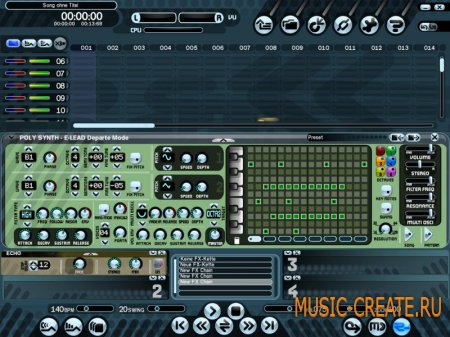 Techno 5 + Plugins Updated от Ejay - виртуальная музыкальная студия