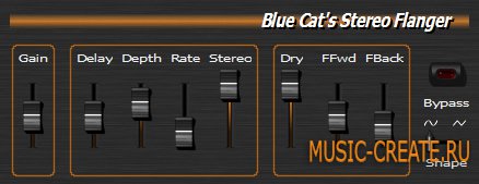 Blue Cat's Flanger / Stereo Flanger от Blue Cat Audio - флэнжер Blue Cat's Flanger / Stereo Flanger от Blue Cat Audio - флэнжер