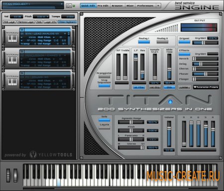 Best Service Titan (Virtual Instrument) - со звуковой коллекцией синтезатор Best Service Titan (Virtual Instrument) - со звуковой коллекцией синтезатор