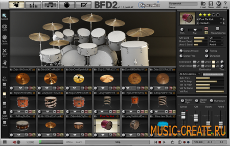 BFD 2.1.x от FXpansion - акустический модуль барабана BFD 2.1.x от FXpansion - акустический модуль барабана