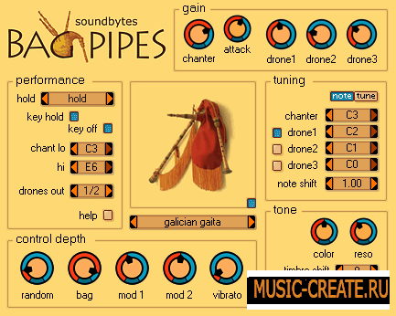 BagPipes 1.1 от Soundbytes - VST волынка BagPipes 1.1 от Soundbytes - VST волынка
