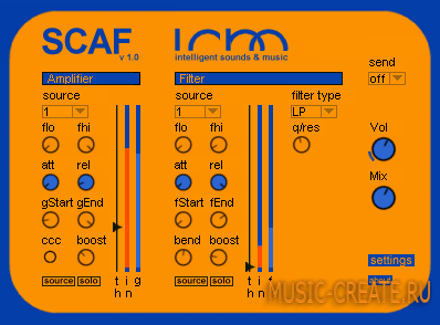 SCAF от Intelligent Sounds & Music (ISM) - компрессор / лимитер SCAF от Intelligent Sounds & Music (ISM) - компрессор / лимитер